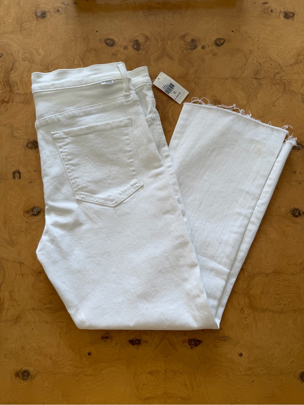 NWT Mother White Jeans